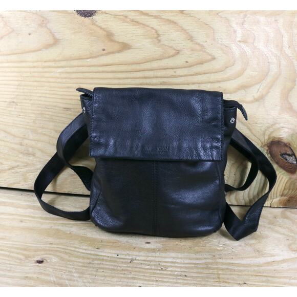 American Leather Co Backpack Black Leather Liberty Bag - Picture 1 of 12